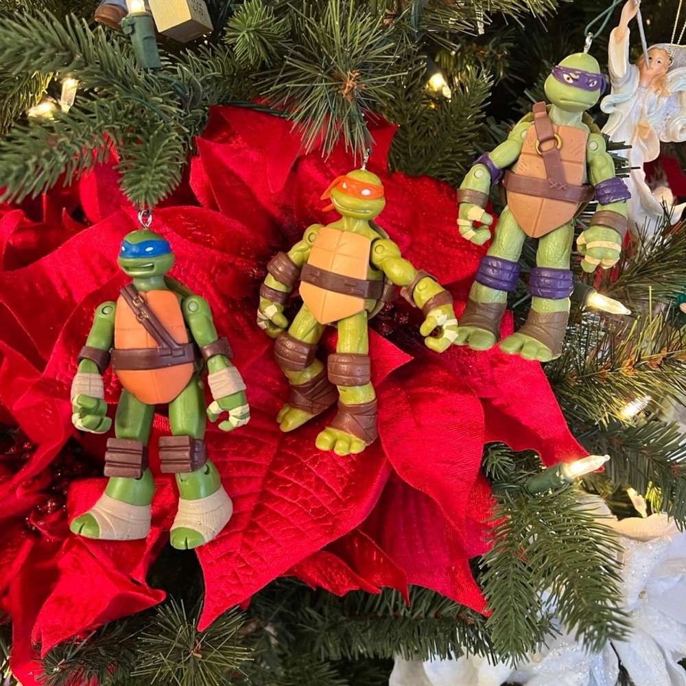 Teenage Mutant ninja turtle christmas ornaments